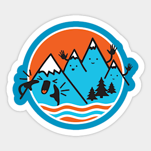 The Mountains are Calling Sticker